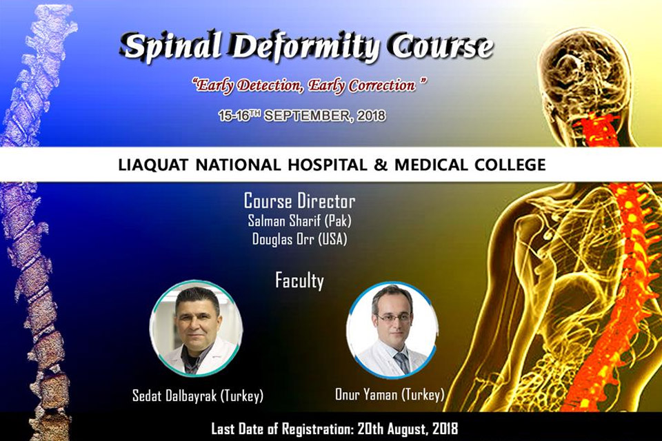 Spinal Deformity Course - 15-16th September, 2018 - World Spine